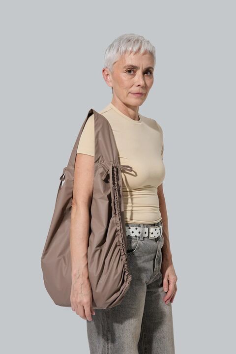 Коричнева сумка Fold bag