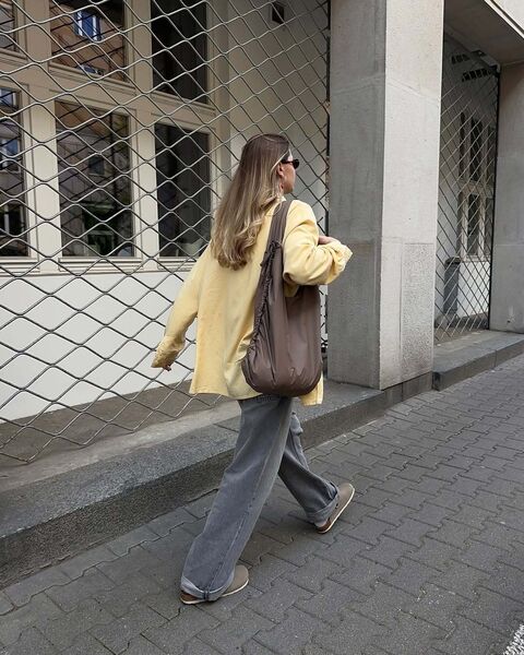 Коричнева сумка Fold bag