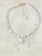 Asymmetrical elegant natural pearl necklace