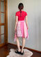 Pink skirt with buttons