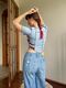 Sea blue top