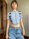 Sea blue top