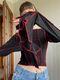 Black longsleeve with red seams