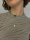 Necklace with dark pearls and a fluorite flower
