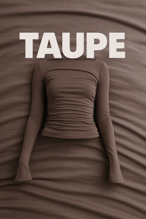 Лонгслів Slim Taupe