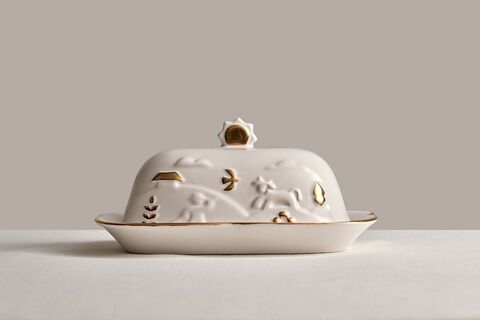 Свічник Ранок-вечір з позолотою