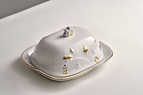 Свічник Ранок-вечір з позолотою