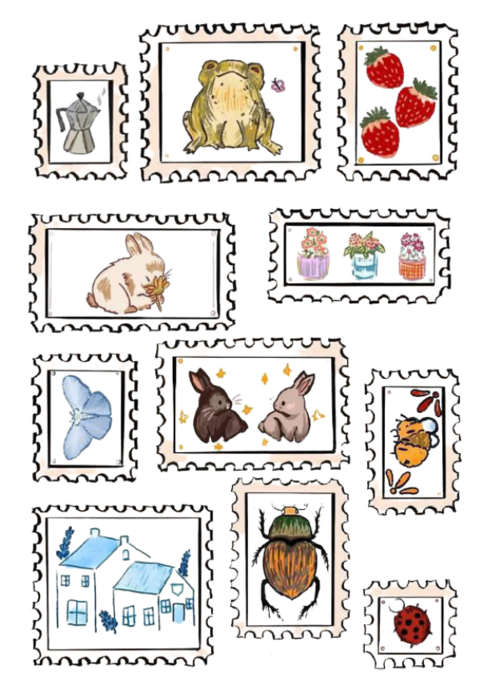 Стікерпак Зайчики №2