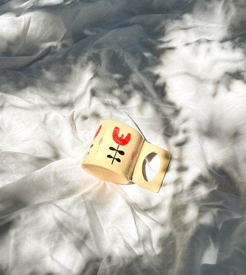 Горнятко з квітами