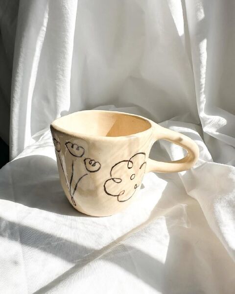 Чашка з квітками