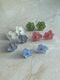Earrings Hydrangea real flower in epoxy resin