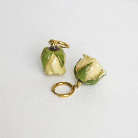 Earrings Rose Flower