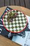 Plate "Checkered Green + Red"