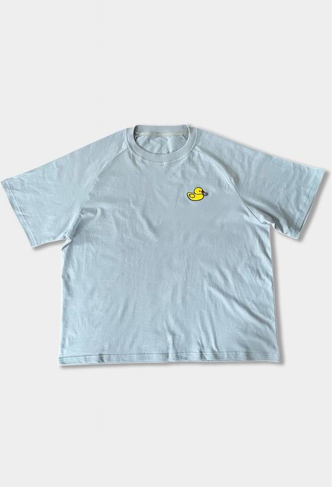 Grey T-shirt with Duck embroidery