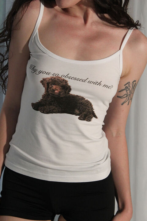 Майка "Why you so obsessed with me?"