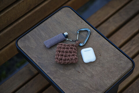 Органайзер для навушників коричневий