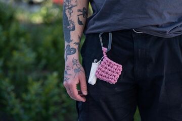 Органайзер для навушників рожевий