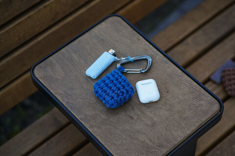 Органайзер для навушників синій