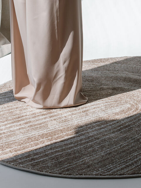 Rug Beige Circle