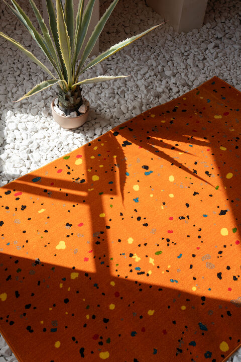 Rug "Splash" Orange
