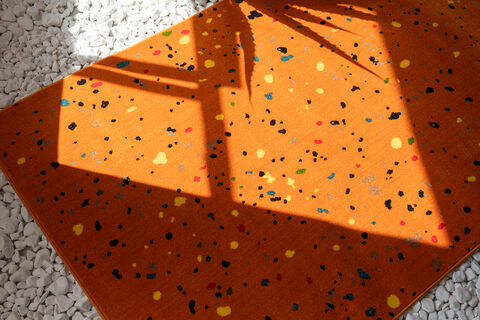 Rug "Splash" Orange