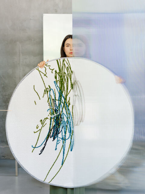 Rug True Art Circle White