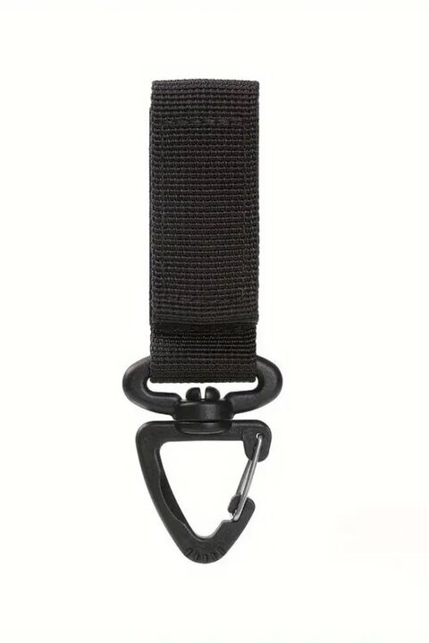 Black keychain with carabiner