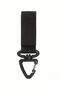 Black keychain with carabiner