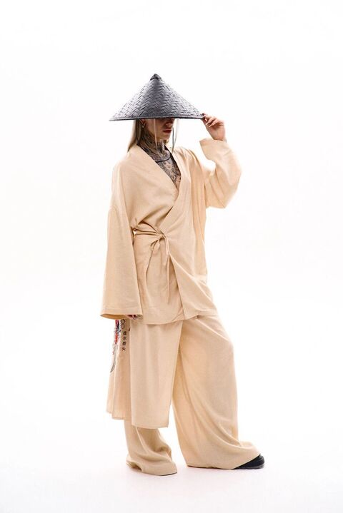 Cream Kimono "Hideko"