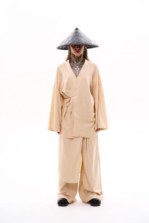 Cream Kimono "Hideko"