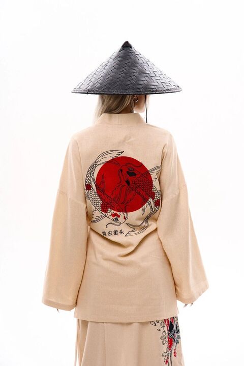 Cream Kimono "Hideko"