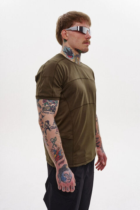 Футболка зі стрейч куліру "Дефендер" хакі