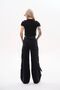 Black Stretch Rib Top "Baza"