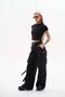 Black Stretch Rib Top "Baza"