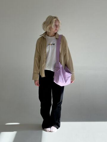 Fluffy bag regular purple