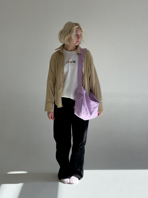 Fluffy bag regular purple