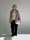 Fluffy bag regular purple