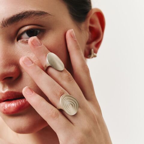 Matte "Fingerprint" Ring