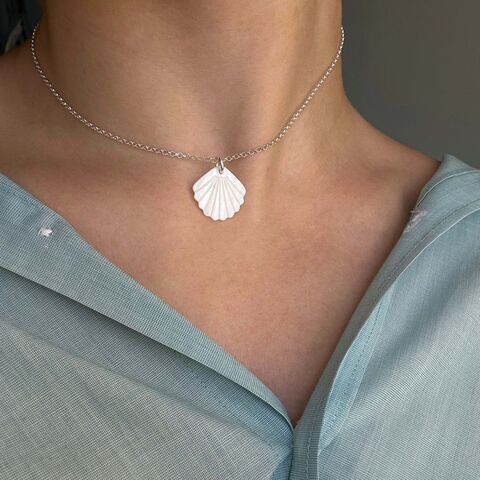 Кольє "Мушля" з перламутром