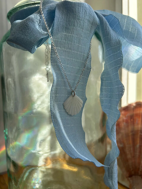 Кольє "Мушля" з перламутром