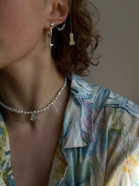 Кольє з перлин "Drop"