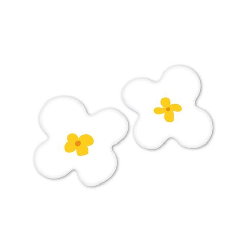 Об`ємний Стікер White flower 3D