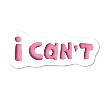 Стікер "I can't"