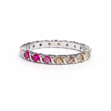 Ring with cubic zirconia