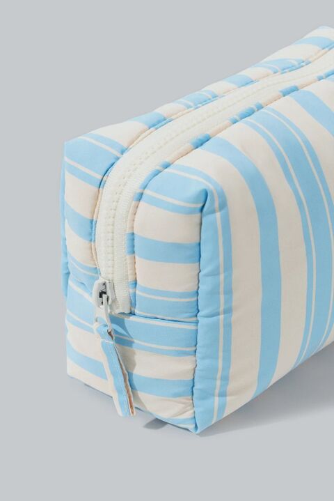 Cosmetic bag Blue Puffy