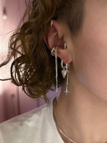 Chain Ear Cuff «Ball»