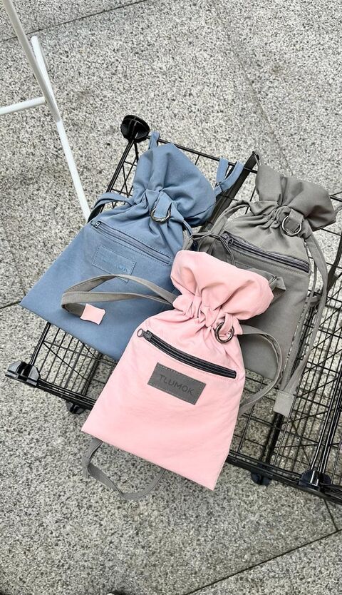 Blue pouch