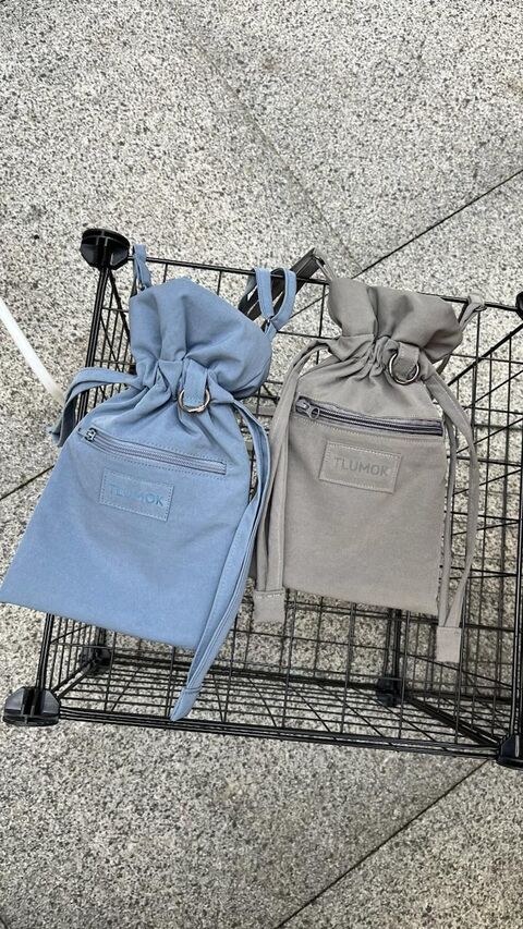 Blue pouch
