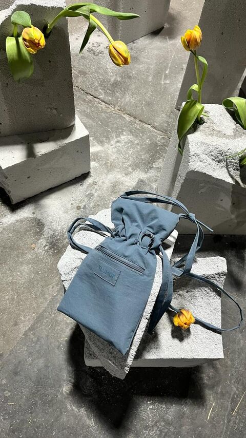 Blue pouch