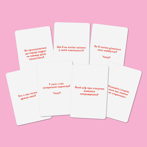 Гра для подруг «Розкажи мені все! Girl's edition»